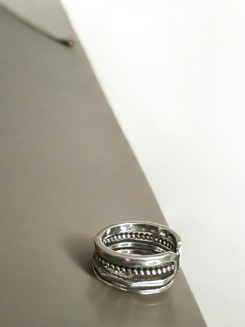 Anel aço inoxidável