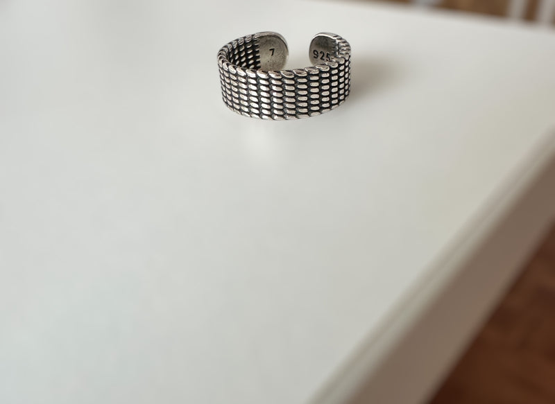 Anel aço inoxidável