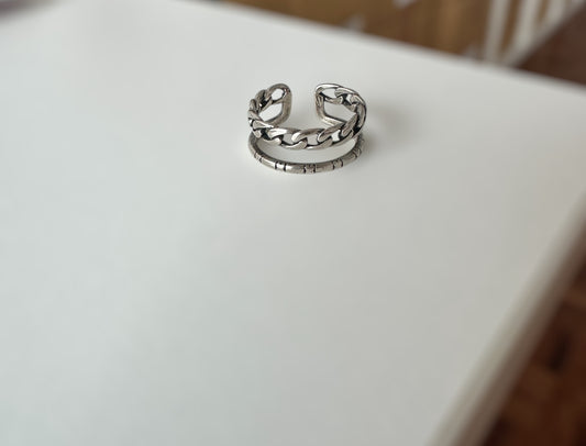 Anel aço inoxidável