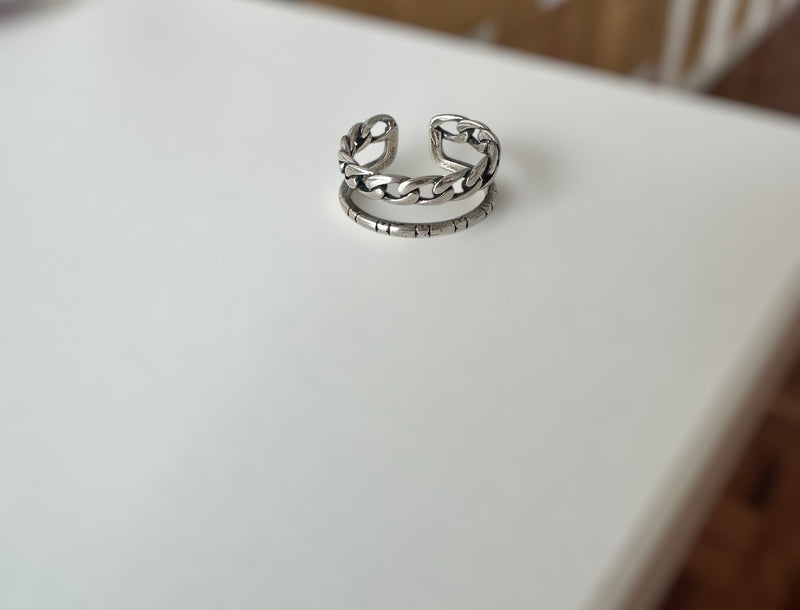 Anel aço inoxidável